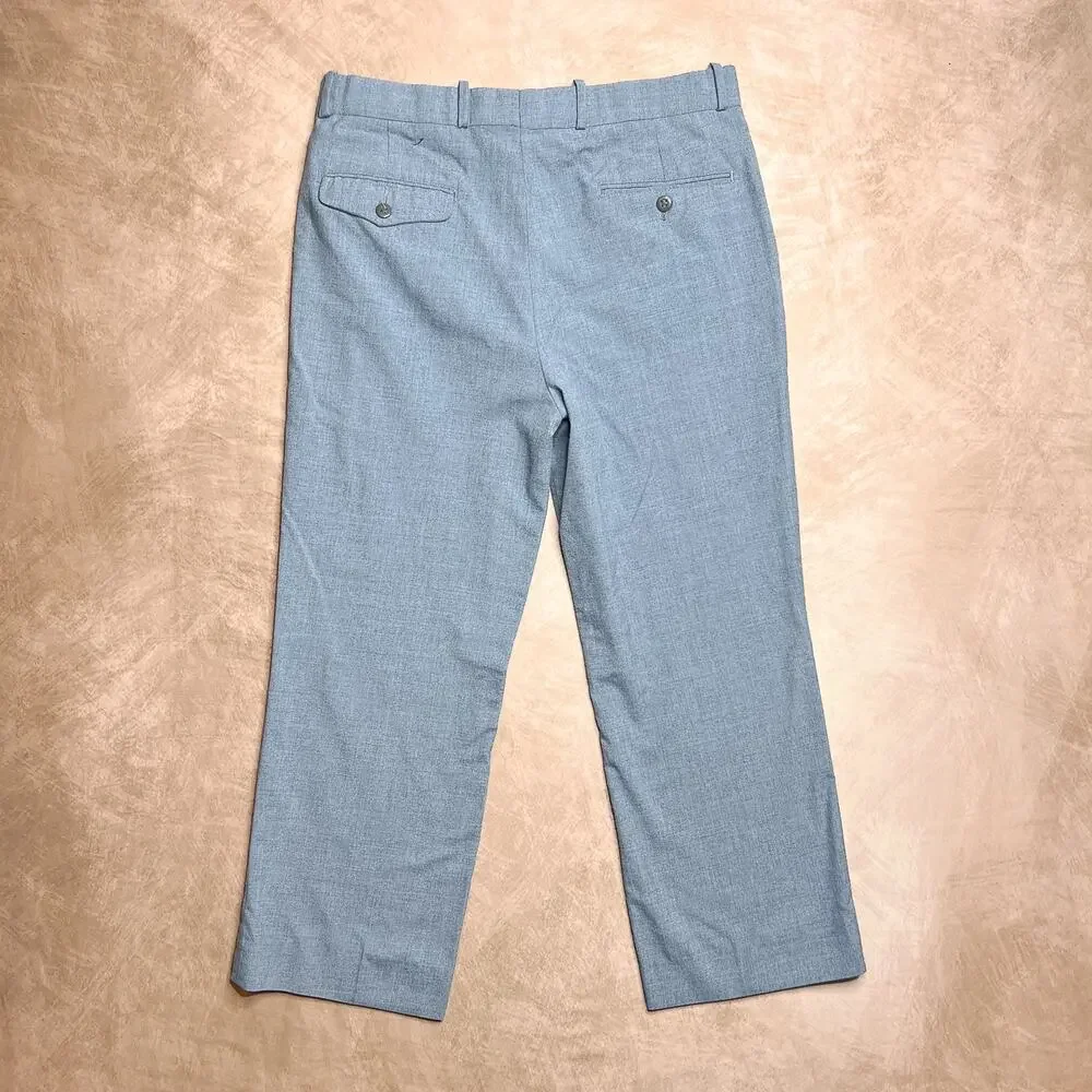 Vintage 80s Levi Strauss & Co. Trousers Pants Blue Straight Leg Retro Formal